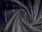 Preview: Nadelstreifen schwarz-royalblau (990502)