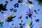 Preview: Viskose-Jersey Blumen hellblau (992135)