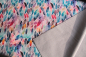 Preview: Softshell-Fleece Blätter pastell (992140)