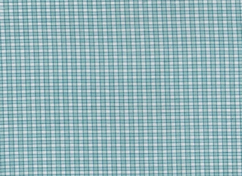 Preview: Karo Baumwolle-Mix in weiß-blau-türkis (990035)