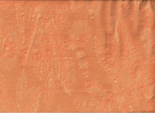 Jacquard in apricot und hellgrün (990329)