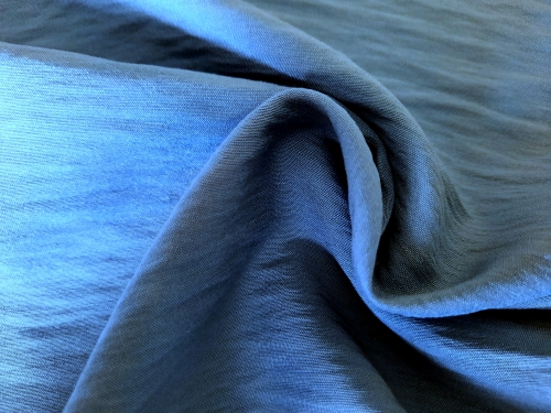 Blusenstoff Crinkle in blau und rosé (990373)