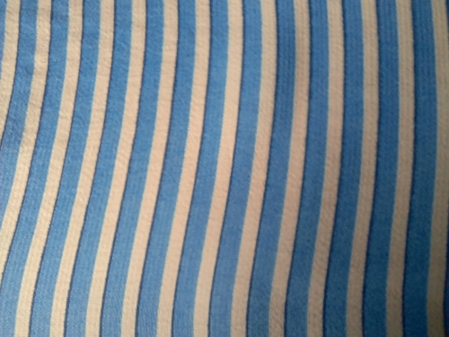 Viskose Streifen bleu-beige (990918)