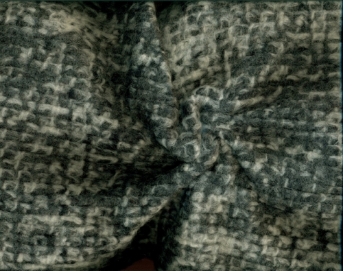 Schwerer Wollstrick in ecru-grau (991090)