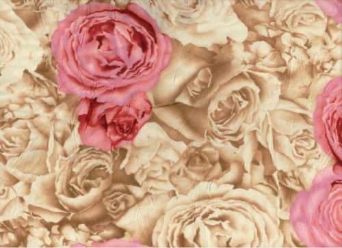 Chiffon Rosen beige-rosé oder beige-bleu (991587)