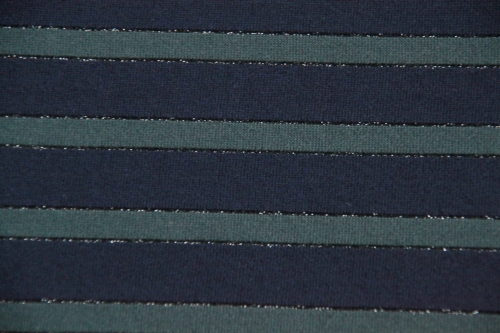 Baumwolljersey Streifen Lurex (992076)