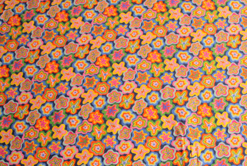 Viskose Retro Flower-Power (992106)