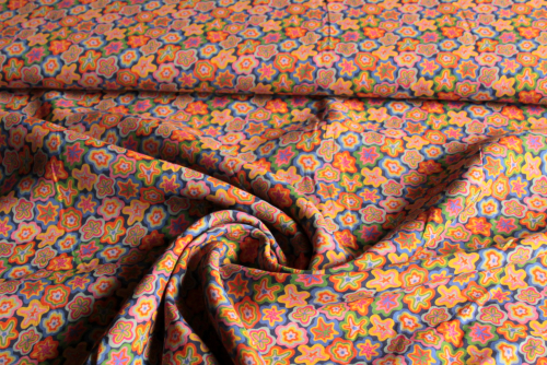 Viskose Retro Flower-Power (992106)