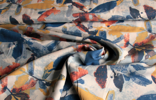 Blusenstoff Viskose blau (992115)