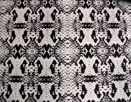 Viskose-Jersey Reptilprint schwarz-weiß (992126)
