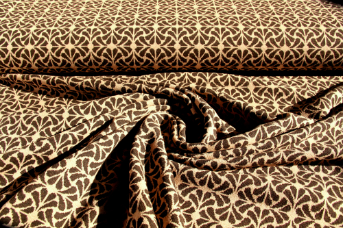 Preview: Jacquard-Jersey braun-beige (992150)