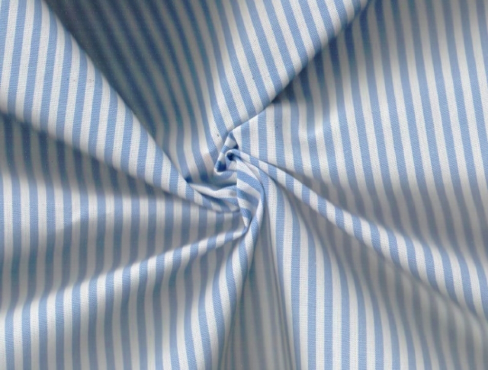 Blusen- & Kleiderstoff in blau-weiß (990030)