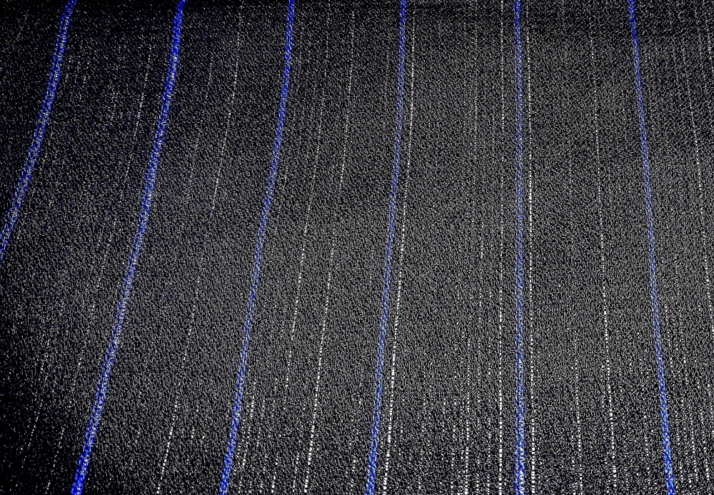 Nadelstreifen schwarz-royalblau (990502)