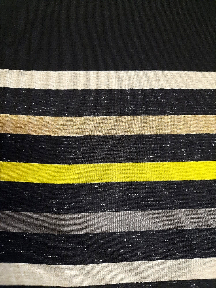 Viskose Jersey Streifen schwarz-gelb (992035)