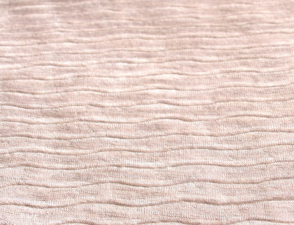 Viskose-Strick Plissee beige (992049)