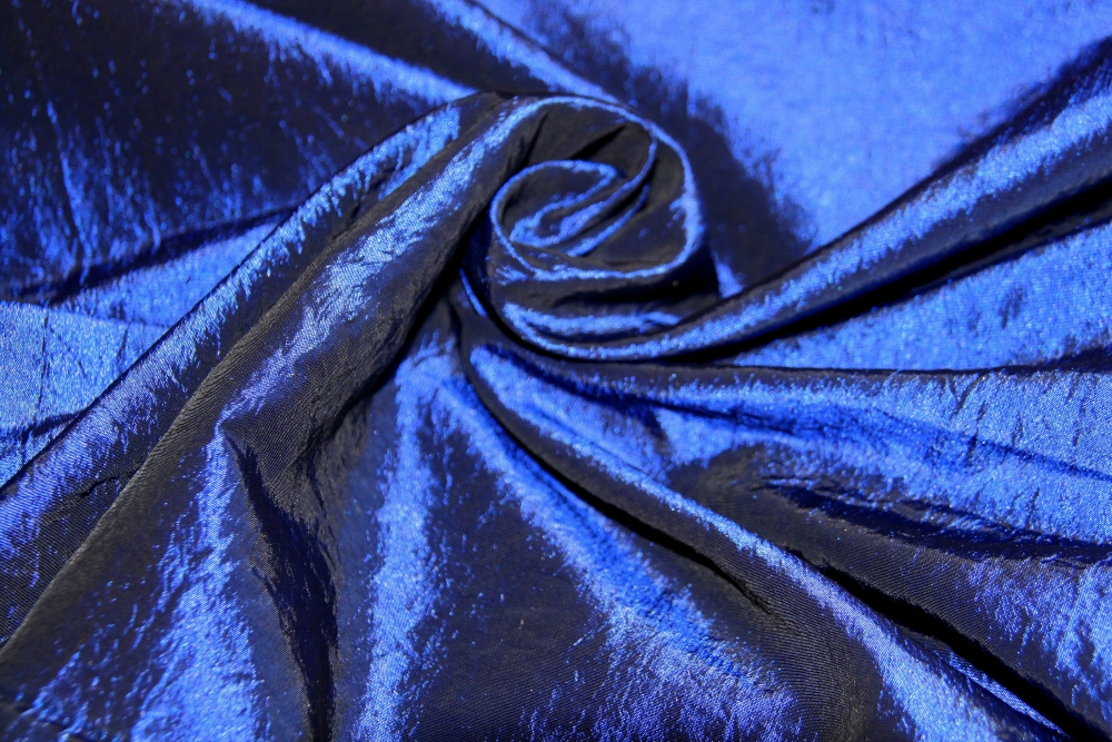 Changierender Taft in bronze oder royalblau (992051)