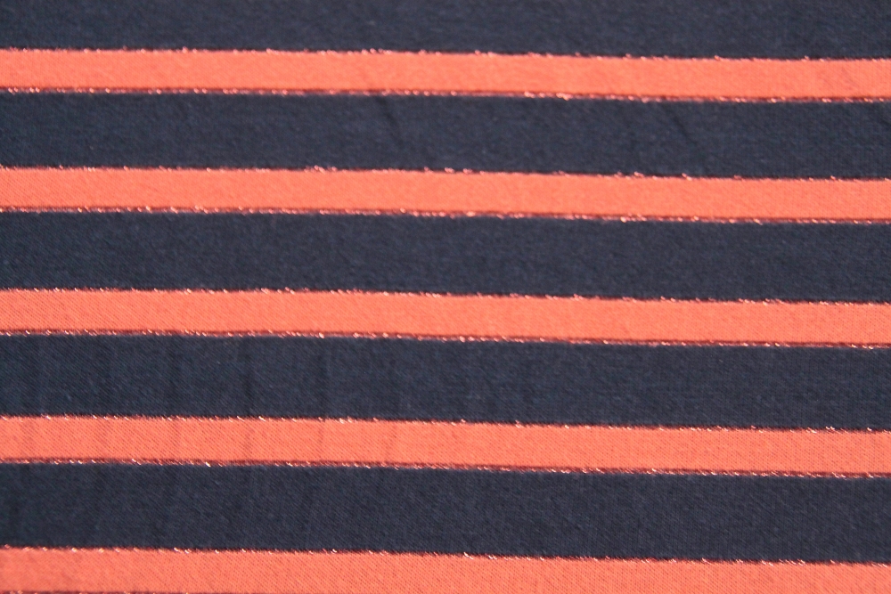 Baumwolljersey Streifen Lurex (992076)