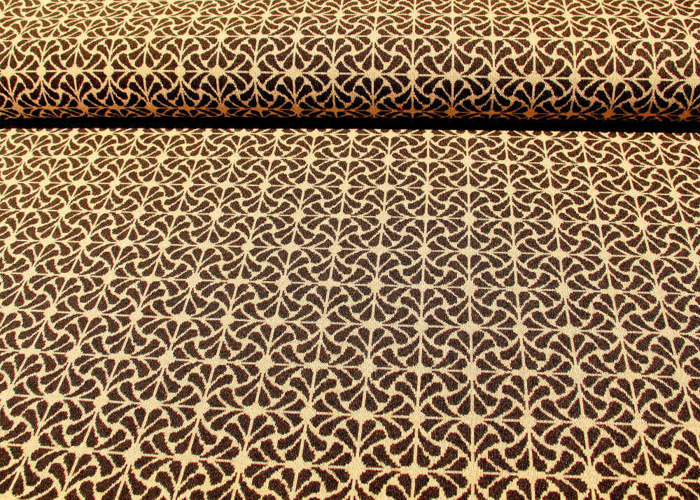 Jacquard-Jersey braun-beige (992150)