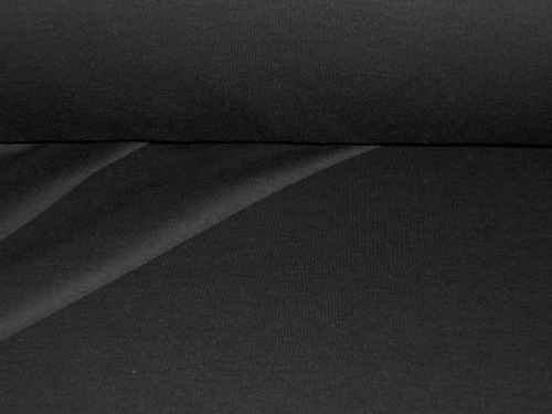 Schwerer fließender Jersey in schwarz (990269)
